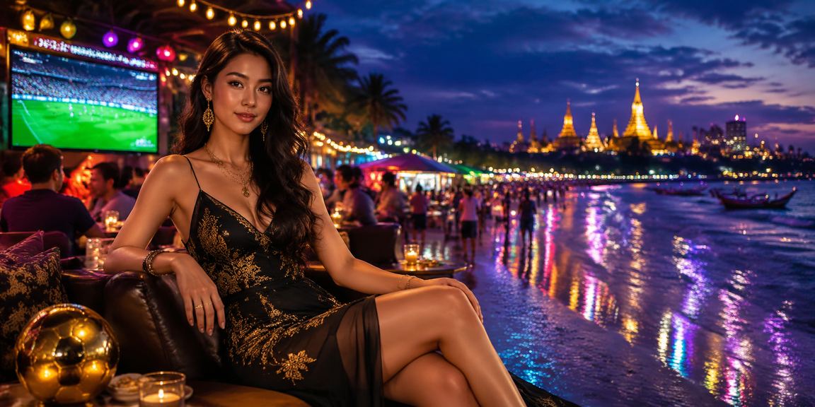 ရန်ကုန်မြို့ ညဈေးအတွင်း ဘောလုံးလောင်းကစား ပြင်ပပုံ