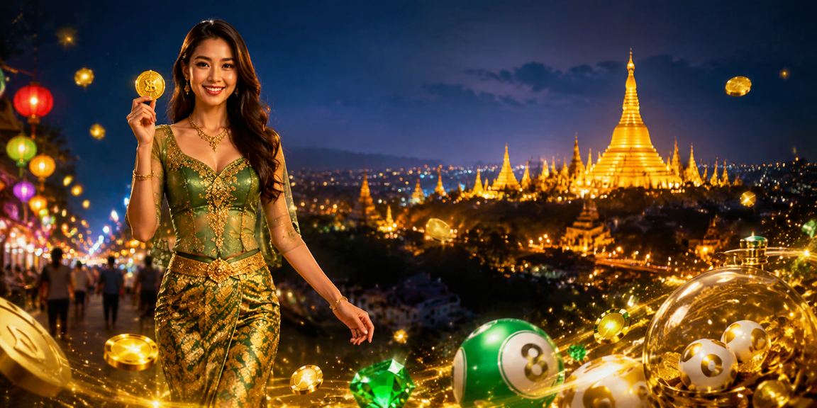 ရွှေတိဂုံဘုရားနား 3D ထီလောင်းပွဲပြုလုပ်ခြင်း